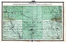 Emmet, Palo Alto, Kossuth, Winnebago and Hancock Counties, Iowa 1875 State Atlas